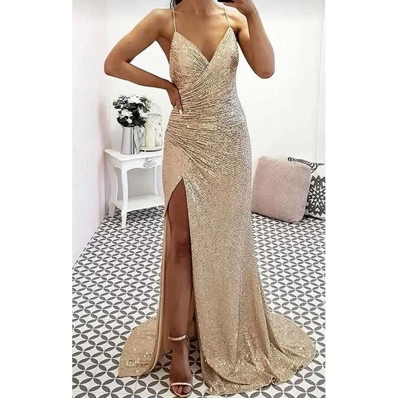 Dresses | Womens Formal Dress Prom Dress Maxi Sequin Dress Homecoming  Dresses | Poshmark